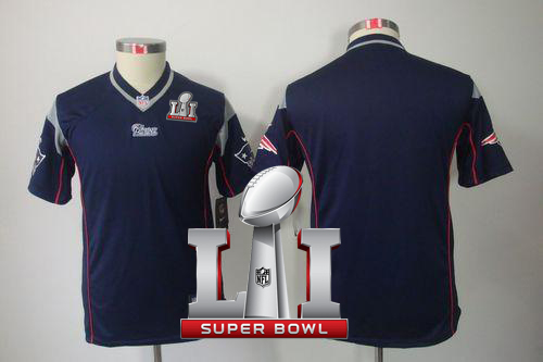 Nike Patriots Blank Navy Blue Team Color Super Bowl LI 51 Youth Stitched NFL Limited Jersey Nike Patriots Blank Navy Blue Team Color Super Bowl LI 51 Youth Stitched NFL Limited Jersey
