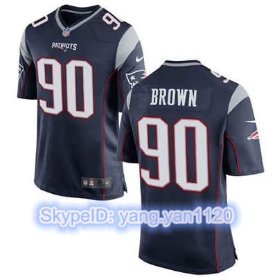 Nike Patriots #90 Malcom Brown Navy Blue Team Color Youth Stitched NFL New Elite Jersey