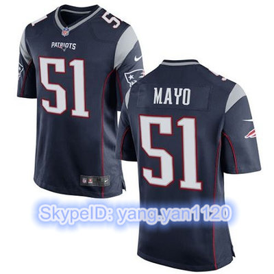 Nike Patriots #51 Jerod Mayo Navy Blue Team Color Youth Stitched NFL New Elite Jersey