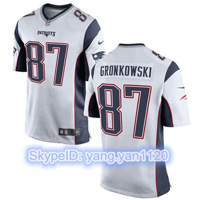 Nike Patriots #87 Rob Gronkowski White Youth Stitched NFL New Elite Jersey