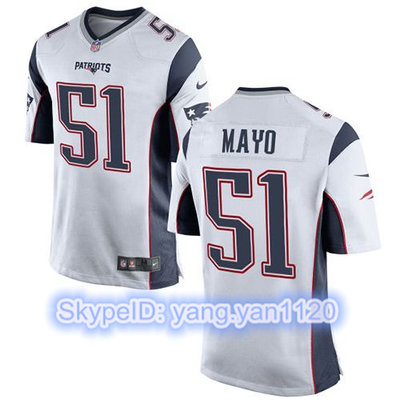 Nike Patriots #51 Jerod Mayo White Youth Stitched NFL New Elite Jersey