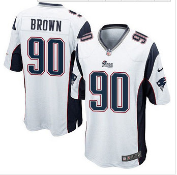 Youth New Patriots #90 Malcom Brown White Stitched NFL Elite Jersey Youth New Patriots #90 Malcom Brown White Stitched NFL Elite Jersey