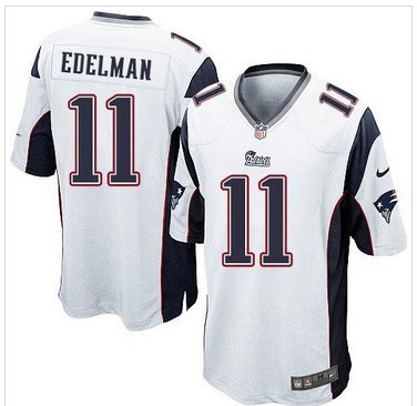 Youth New Patriots #11 Julian Edelman White Stitched NFL Elite Jersey Youth New Patriots #11 Julian Edelman White Stitched NFL Elite Jersey
