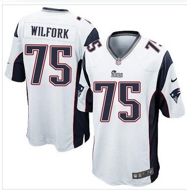 Youth New Patriots #75 Vince Wilfork White Stitched NFL Elite Jersey Youth New Patriots #75 Vince Wilfork White Stitched NFL Elite Jersey