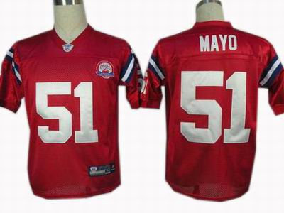 youth New England Patriots 51 Jerod Mayo jerseys red 50th