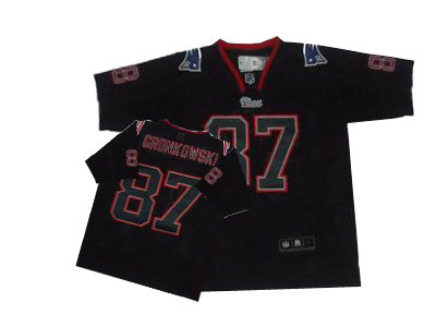 youth New England Patriots 87 Rob Gronkowski Lights Out Black Jerseys