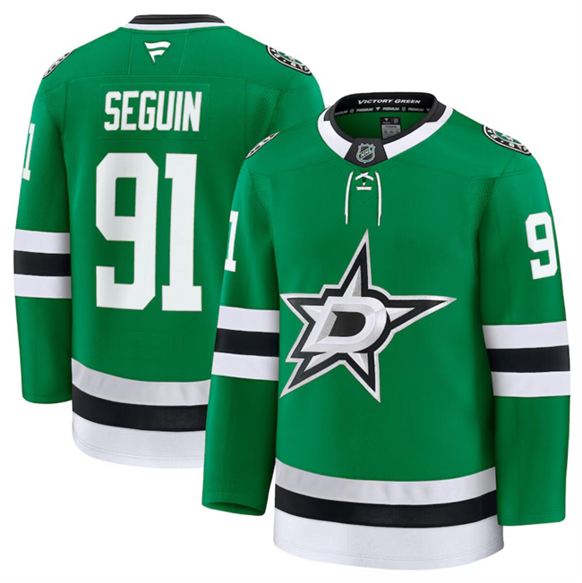 Men's Dallas Stars #91 Tyler Seguin Green 2024-25 Home Stitched Hockey Jersey Men's Dallas Stars #91 Tyler Seguin Green 2024-25 Home Stitched Hockey Jersey