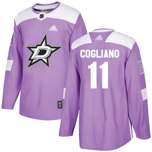 Stars #11 Andrew Cogliano Purple Authentic Fights Cancer Stitched Hockey Jersey Stars #11 Andrew Cogliano Purple Authentic Fights Cancer Stitched Hockey Jersey