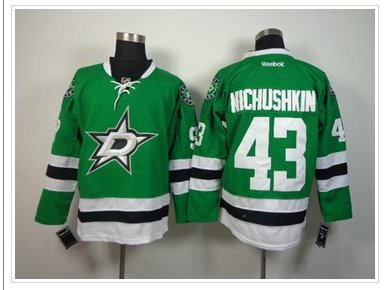 Dallas Stars #43 Valeri Nichushkin Green Home NHL Jersey Dallas Stars #43 Valeri Nichushkin Green Home NHL Jersey