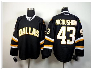 Dallas Stars #43 Valeri Nichushkin Black NHL Jersey Dallas Stars #43 Valeri Nichushkin Black NHL Jersey