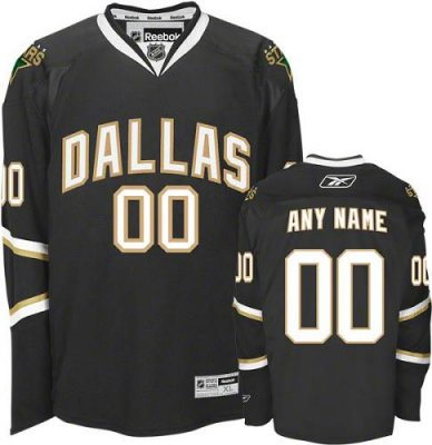 Customized Dallas Stars Jersey Black Home Man Jersey
