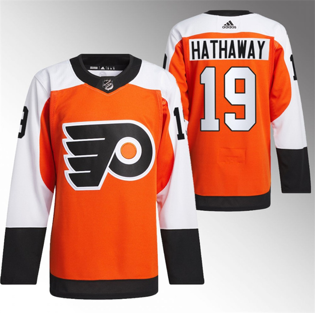 Men's Philadelphia Flyers #19 Garnet Hathaway 2023 24 Orange Stitched Jersey Men's Philadelphia Flyers #19 Garnet Hathaway 2023 24 Orange Stitched Jersey