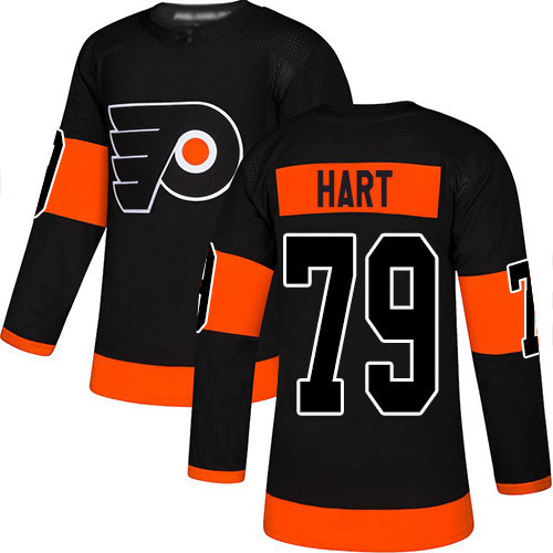 Flyers #79 Carter Hart Black Alternate Authentic Stitched Hockey Jersey Flyers #79 Carter Hart Black Alternate Authentic Stitched Hockey Jersey