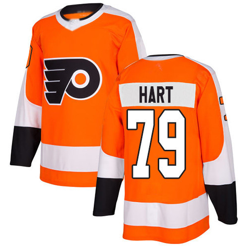 Flyers #79 Carter Hart Orange Home Authentic Stitched Hockey Jersey Flyers #79 Carter Hart Orange Home Authentic Stitched Hockey Jersey