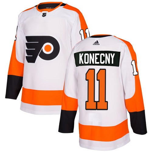 Adidas Flyers #11 Travis Konecny White Road Authentic Stitched NHL Jersey Adidas Flyers #11 Travis Konecny White Road Authentic Stitched NHL Jersey