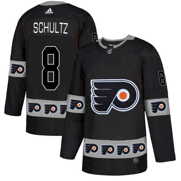 Flyers 8 Dave Shultz Black Team Logos Fashion Adidas Jersey Flyers 8 Dave Shultz Black Team Logos Fashion Adidas Jersey