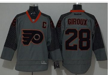 Philadelphia Flyers #28 Claude Giroux Charcoal Cross Check Fashion Stitched NHL Jersey Philadelphia Flyers #28 Claude Giroux Charcoal Cross Check Fashion Stitched NHL Jersey