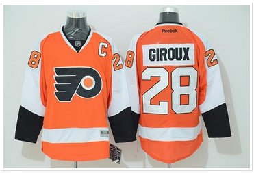 Philadelphia Flyers #28 Claude Giroux Stitched Orange NHL Jersey