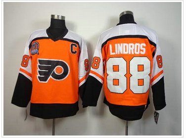 Philadelphia Flyers #88 Eric Lindros Orange CCM Throwback Hockey Jersey