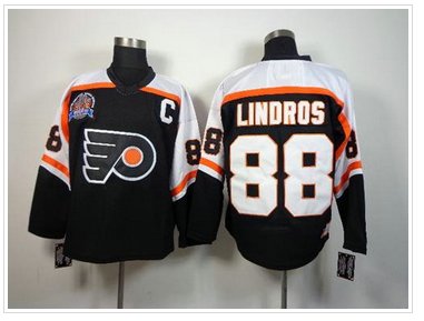 Philadelphia Flyers #88 Eric Lindros Black CCM Throwback Hockey Jersey
