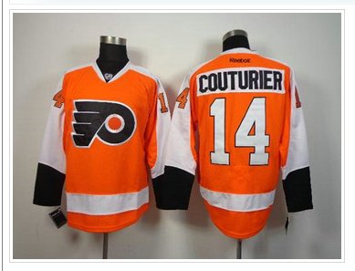 Philadelphia Flyers #14 Sean Couturier Orange Hockey Jersey Philadelphia Flyers #14 Sean Couturier Orange Hockey Jersey
