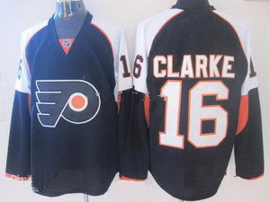 Philadelphia Flyers 16 Bobby Clarke Black Jersey