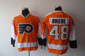 Philadelphia Flyers 48 Danny Briere Orange Ice Jersey