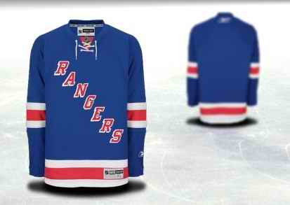 New York Rangers Men Customized Blue Jersey New York Rangers Men Customized Blue Jersey