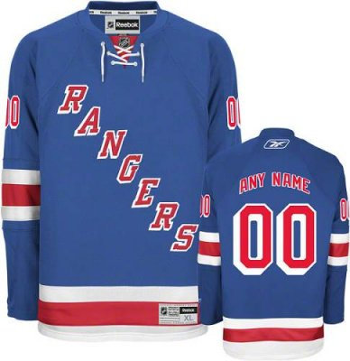 Customized New York Rangers Jersey Blue Home Man Jersey Customized New York Rangers Jersey Blue Home Man Jersey