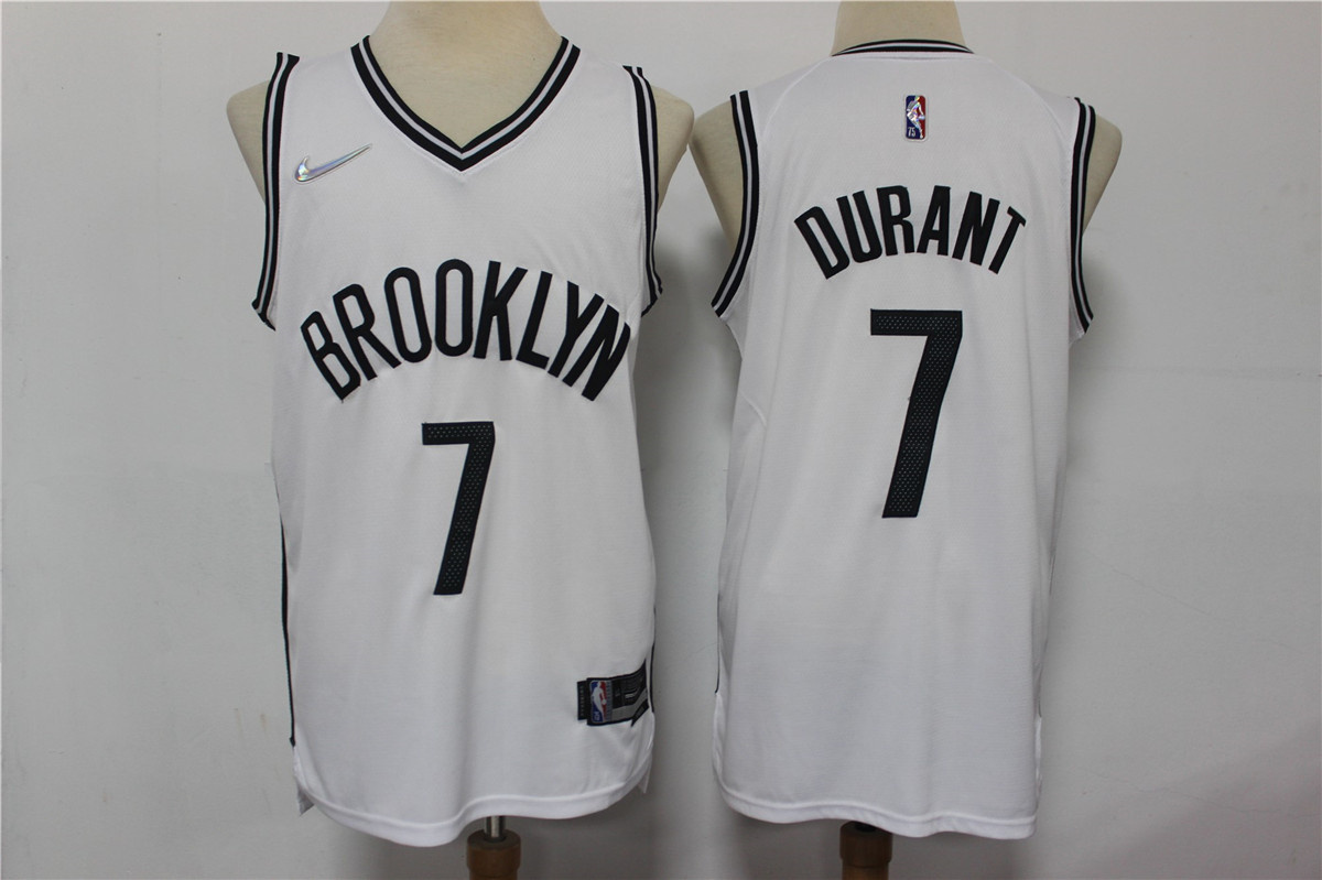 Nets 7 Kevin Durant White Nike Diamond 75th Anniversary City Edition Swingman Jersey Nets 7 Kevin Durant White Nike Diamond 75th Anniversary City Edition Swingman Jersey