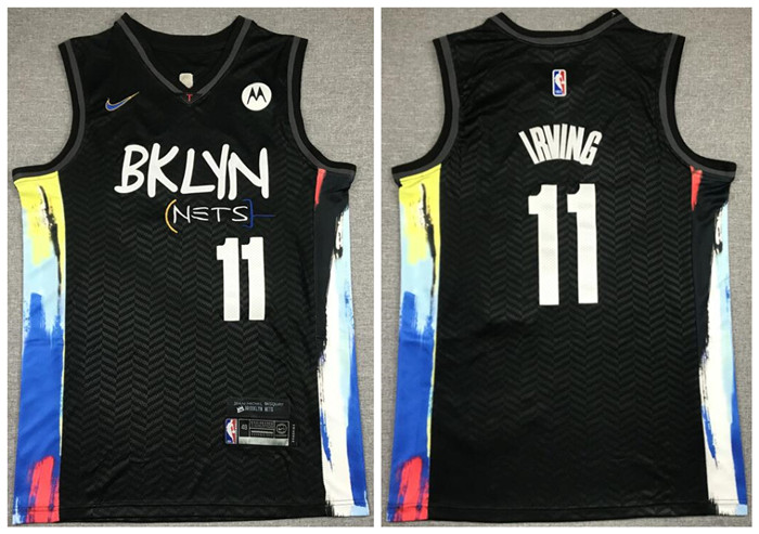 Nets 11 Kyrie Irving Black 2021 City Edition Nike Swingman Jersey Nets 11 Kyrie Irving Black 2021 City Edition Nike Swingman Jersey