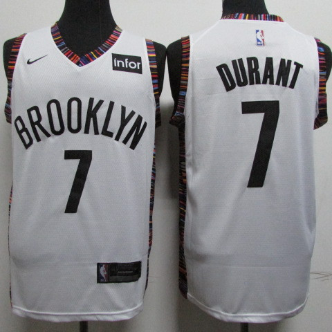 Nets 7 Kevin Durant White City Edition Nike Swingman Jersey Nets 7 Kevin Durant White City Edition Nike Swingman Jersey
