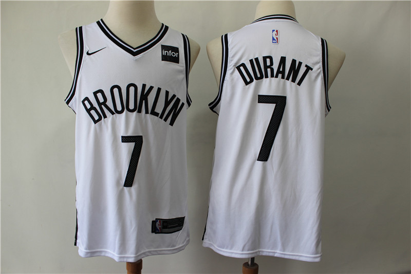 Nets 7 Kevin Durant White Nike Swingman Jersey Nets 7 Kevin Durant White Nike Swingman Jersey