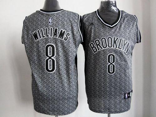 Nets #8 Deron Williams Grey Static Fashion Stitched NBA Jersey Nets #8 Deron Williams Grey Static Fashion Stitched NBA Jersey