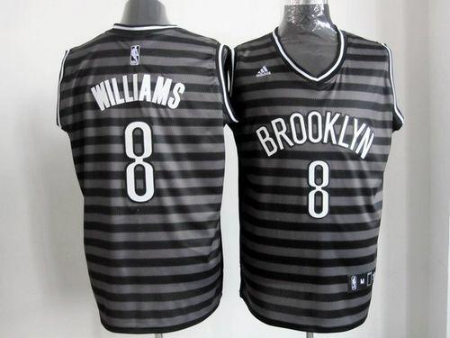 Nets #8 Deron Williams Black Grey Groove Stitched NBA Jersey Nets #8 Deron Williams Black Grey Groove Stitched NBA Jersey