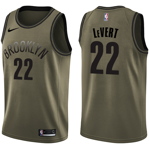 Nike Nets #22 Caris LeVert Green Salute to Service NBA Swingman Jersey Nike Nets #22 Caris LeVert Green Salute to Service NBA Swingman Jersey