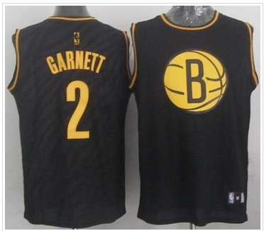 Brooklyn Nets #2 Kevin Garnett Black Precious Metals Fashion Stitched NBA Jersey Brooklyn Nets #2 Kevin Garnett Black Precious Metals Fashion Stitched NBA Jersey