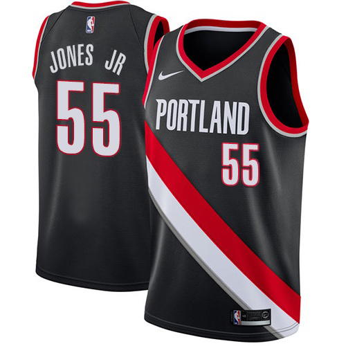 Nike Blazers #55 Derrick Jones Jr Black NBA Swingman Icon Edition Jersey Nike Blazers #55 Derrick Jones Jr Black NBA Swingman Icon Edition Jersey