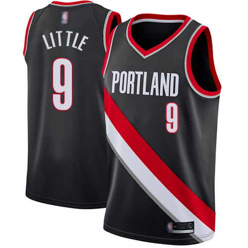 Blazers #9 Nassir Little Black Basketball Swingman Icon Edition Jersey Blazers #9 Nassir Little Black Basketball Swingman Icon Edition Jersey