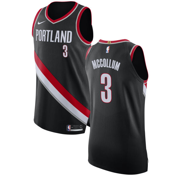 Nike Blazers #3 C.J. McCollum Black NBA Authentic Icon Edition Jersey Nike Blazers #3 C.J. McCollum Black NBA Authentic Icon Edition Jersey