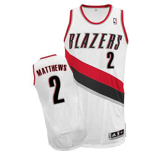 Revolution 30 Blazers #2 Wesley Matthews White Stitched NBA Jersey Revolution 30 Blazers #2 Wesley Matthews White Stitched NBA Jersey