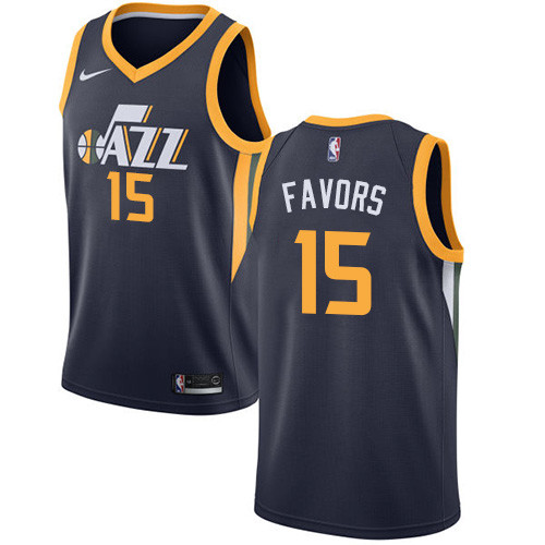 Nike Jazz #15 Derrick Favors Navy NBA Swingman Icon Edition Jersey Nike Jazz #15 Derrick Favors Navy NBA Swingman Icon Edition Jersey