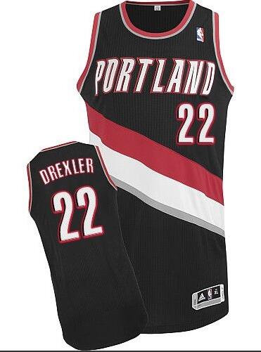 Portland Trail Blazers Jersey adidas Black Throwback #22 Clyde Drexler Portland Trail Blazers Jersey adidas Black Throwback #22 Clyde Drexler
