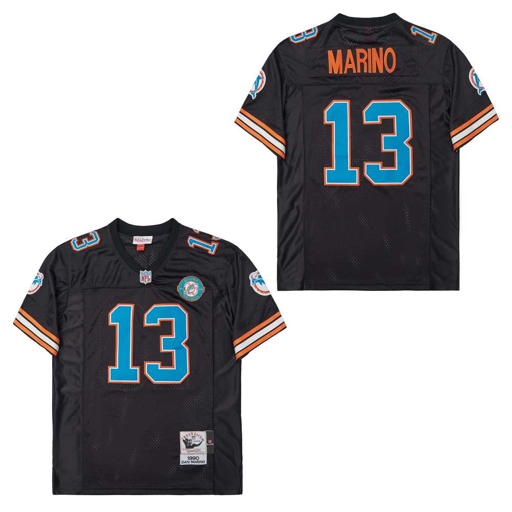 Mitchell And Ness Dolphins #13 Throwback Stitched NFL Jersey 2