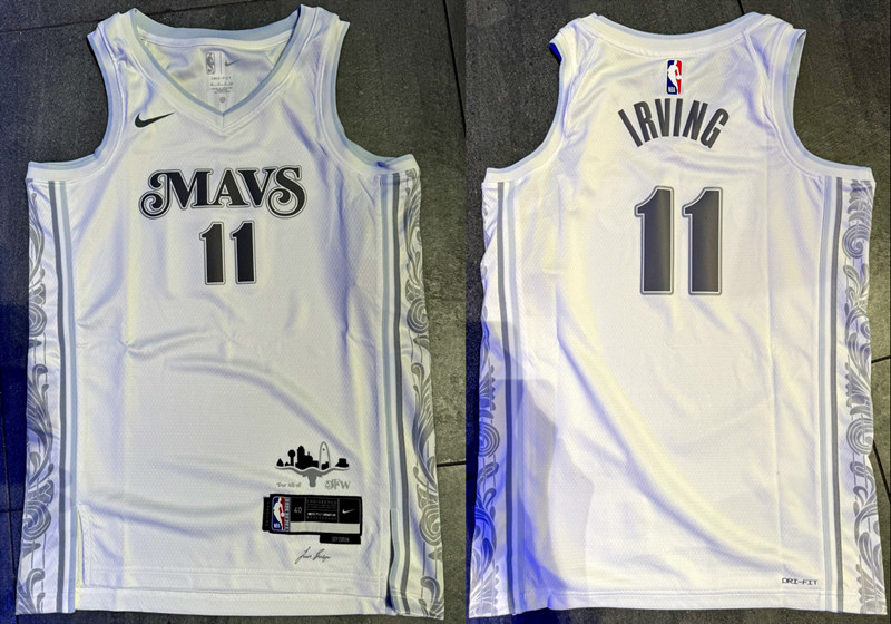 Men's Dallas Mavericks Active Player Custom White 2024-25 City Edition Stitched Basketball Jersey Men's Dallas Mavericks Active Player Custom White 2024-25 City Edition Stitched Basketball Jersey