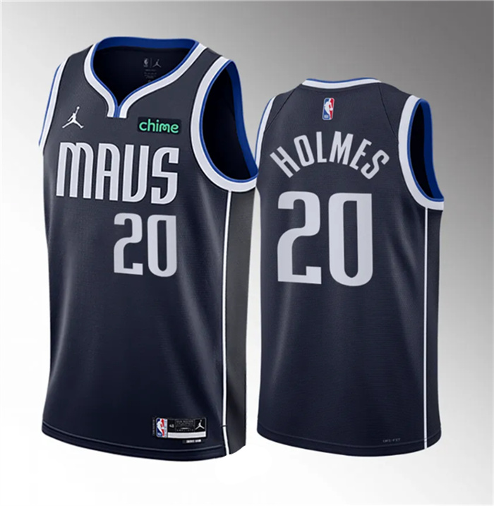 Men's Dallas Mavericks #20 Richaun Holmes Navy 2023 Draft Statement Edition Stitched Basketball Jersey Men's Dallas Mavericks #20 Richaun Holmes Navy 2023 Draft Statement Edition Stitched Basketball Jersey