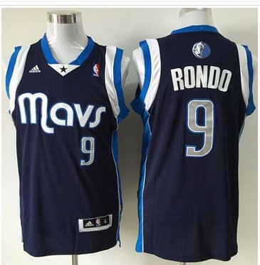 Revolution 30 Mavericks #9 Rajon Rondo Navy Blue Stitched NBA Jersey Revolution 30 Mavericks #9 Rajon Rondo Navy Blue Stitched NBA Jersey