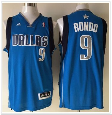Revolution 30 Mavericks #9 Rajon Rondo Sky Blue Stitched NBA Jersey Revolution 30 Mavericks #9 Rajon Rondo Sky Blue Stitched NBA Jersey