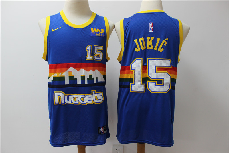 Nuggets 15 Nikola Jokic Blue Nike Swingman Jersey Nuggets 15 Nikola Jokic Blue Nike Swingman Jersey