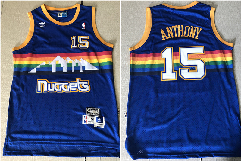 Nuggets 15 Carmelo Anthony Blue Hardwood Classics Jersey Nuggets 15 Carmelo Anthony Blue Hardwood Classics Jersey